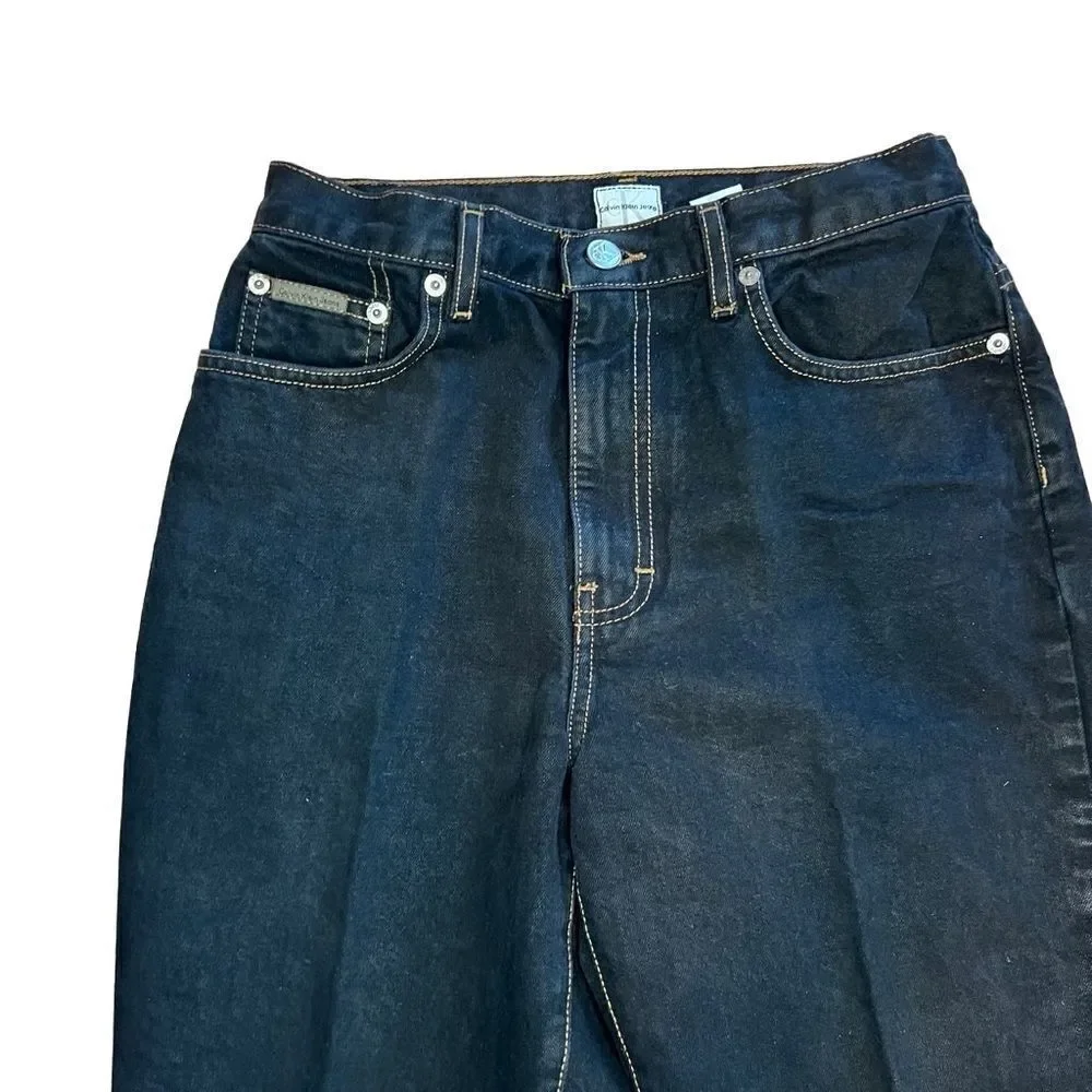 Calvin Klein Black Five Pocket Jeans. Size 6. 32 inch inseam. Great Condition!!
